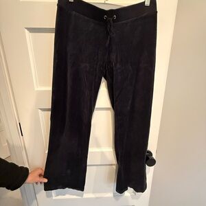 Black Juicy Couture Velour Drawstring Pants